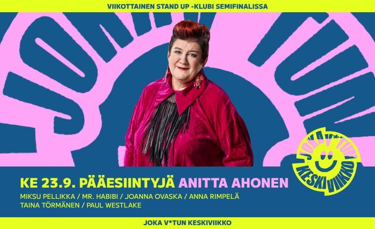 Joka v*tun keskiviikko: Anitta Ahonen Biljetter