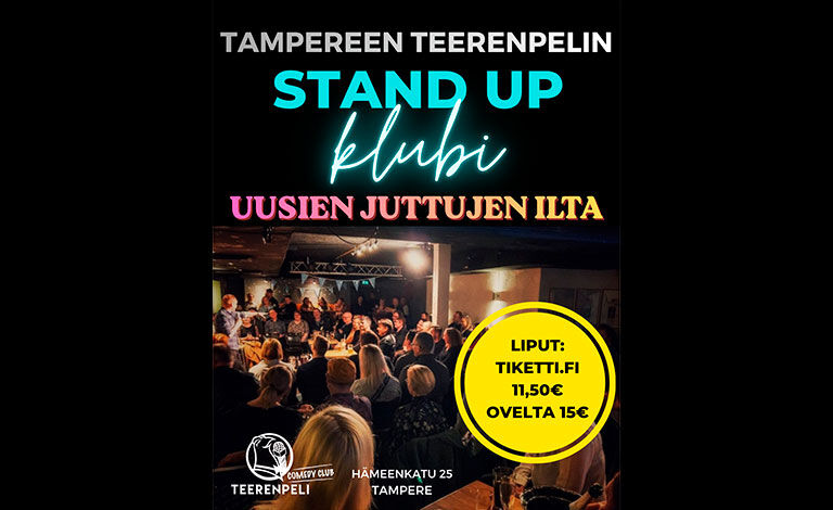 Teerenpelin stand up-klubi: Uusien juttujen ilta Biljetter